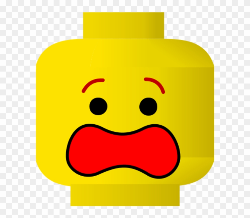 Lego Scared Face Clipart - Lego Face Clip Art #19156