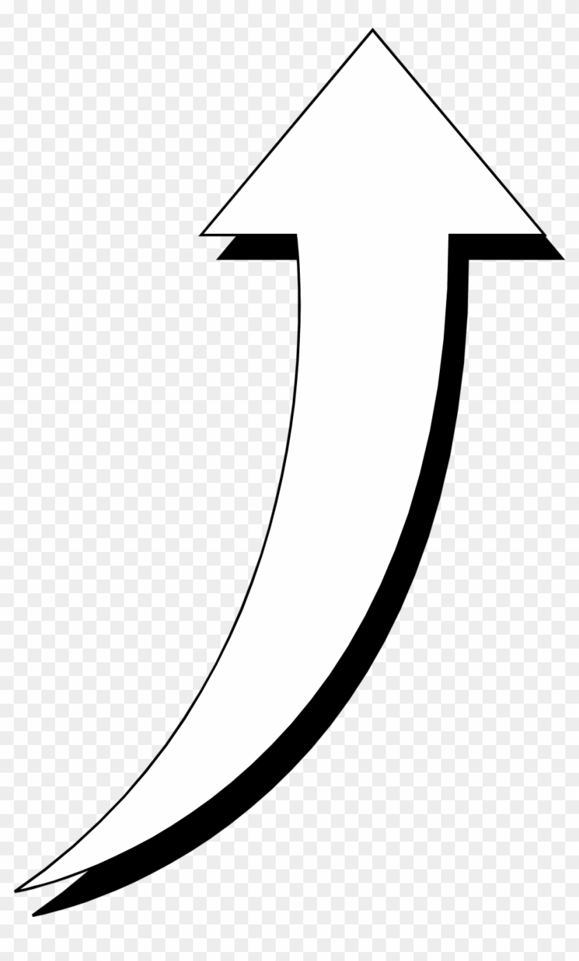 Curved Arrow Arrow Black And White Clipart Kid - Free Clipart Curved Arrow #19166