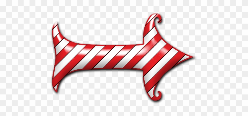 Arrow Clipart Christmas - Candy Cane Arrow Clipart #19178