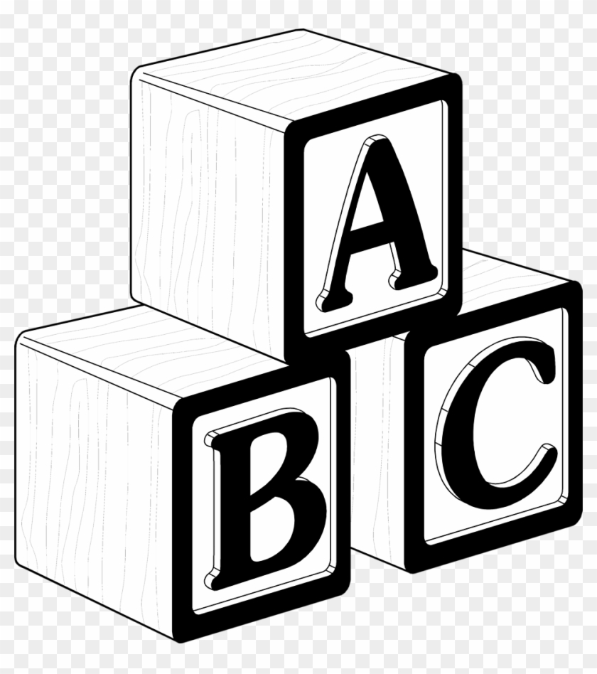 White Block Cliparts - Baby Blocks Clip Art #19191