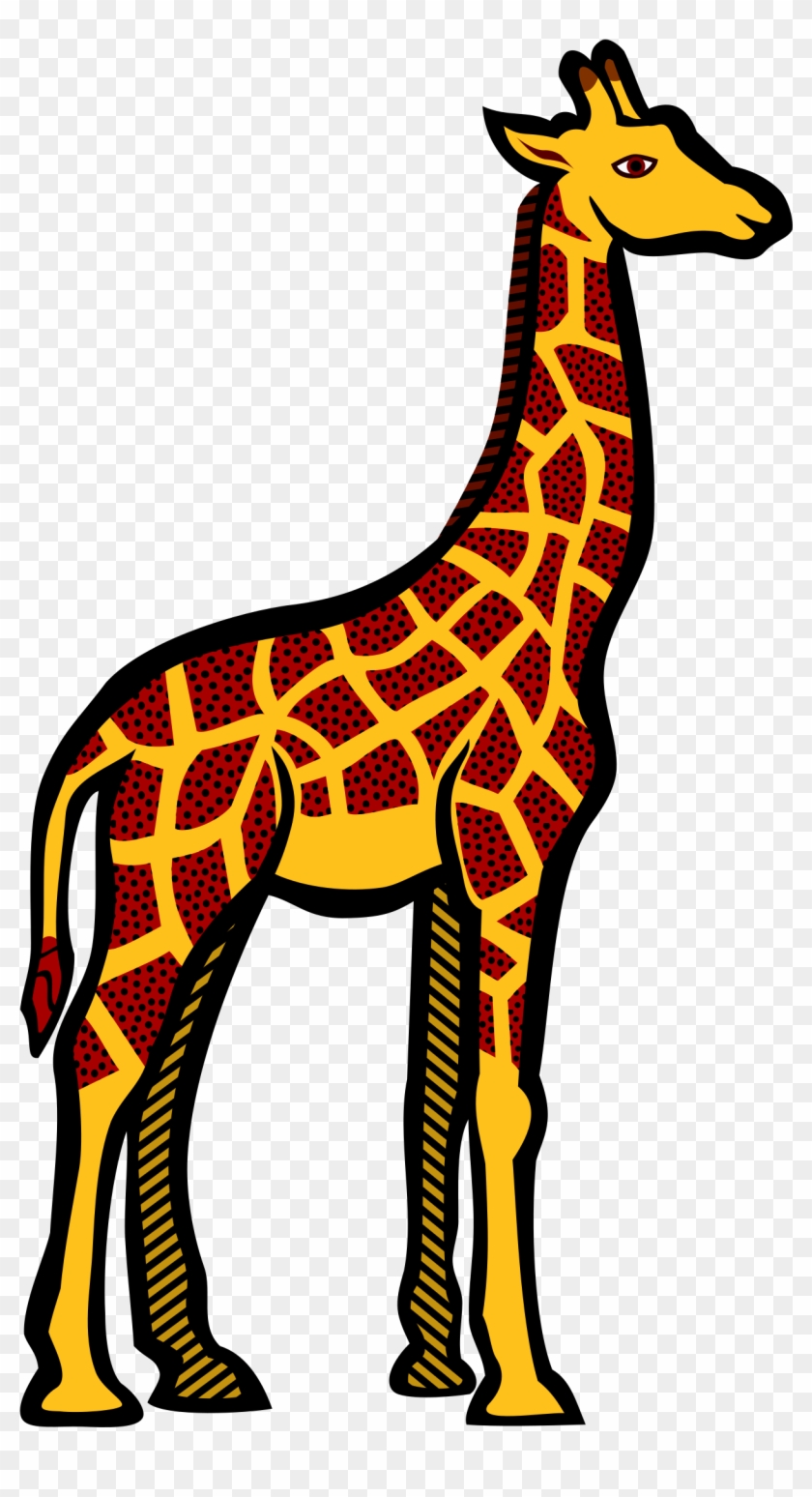 Giraffe - Coloured - Giraffe Clipart #19211