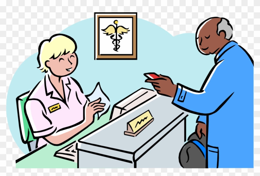 medical receptionist clipart