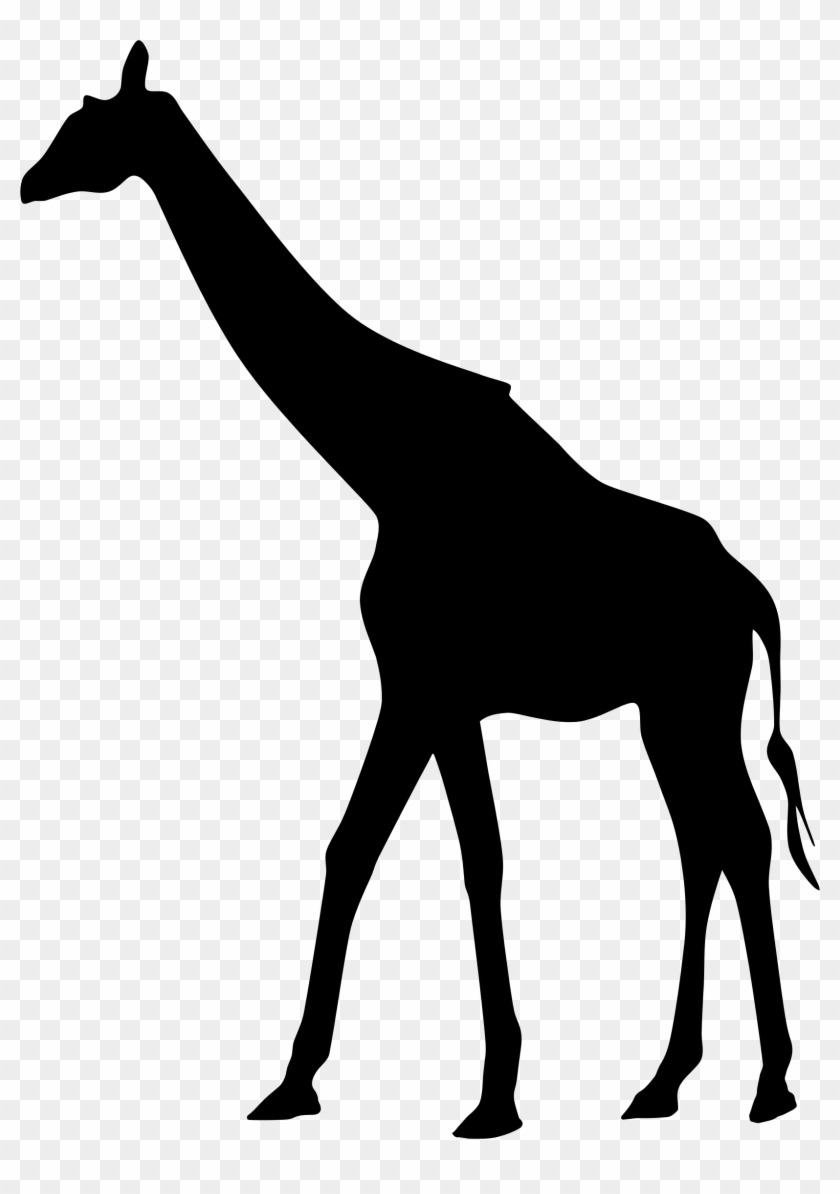 Clipart - Giraffe Silhouette Clip Art #19300