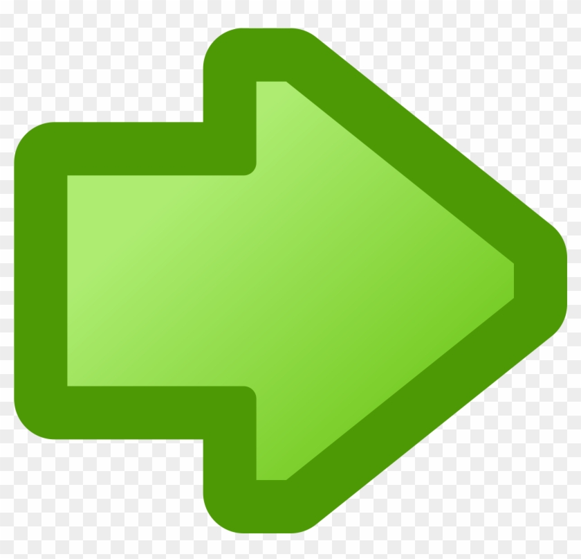 Arrow Clipart Icon - Flecha Derecha Verde Png #19331