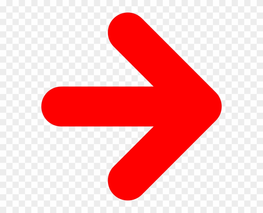 Red Right Arrow Clip Art At Clipart Library - Right Arrow Icon Red #19350