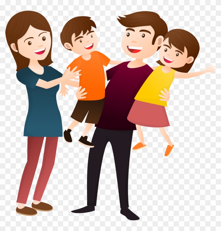 Family Desktop Wallpaper Clip Art - Happy People Clipart Transparent #19368