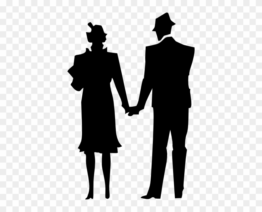 Family Clip Art - Husband And Wife Silhouette #19483