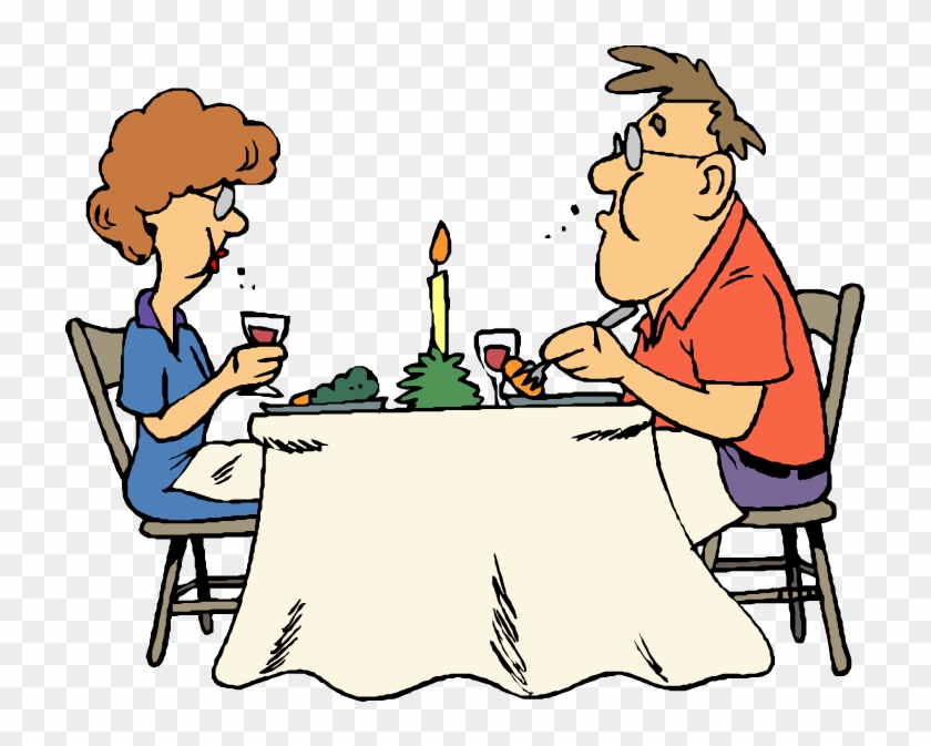 Restaurant Eating Clipart - Husband & Wife Jokes #19496