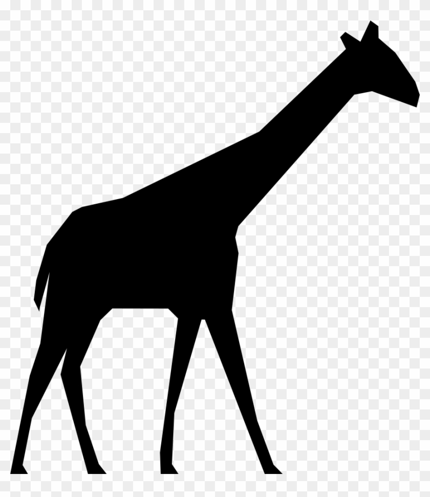 Giraffe Silhouette Svg Png Icon Free Download - Silueta De Una Jirafa #19508
