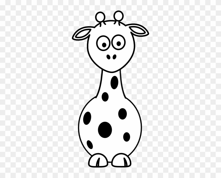 Black And White Giraffe Clip Art #19523