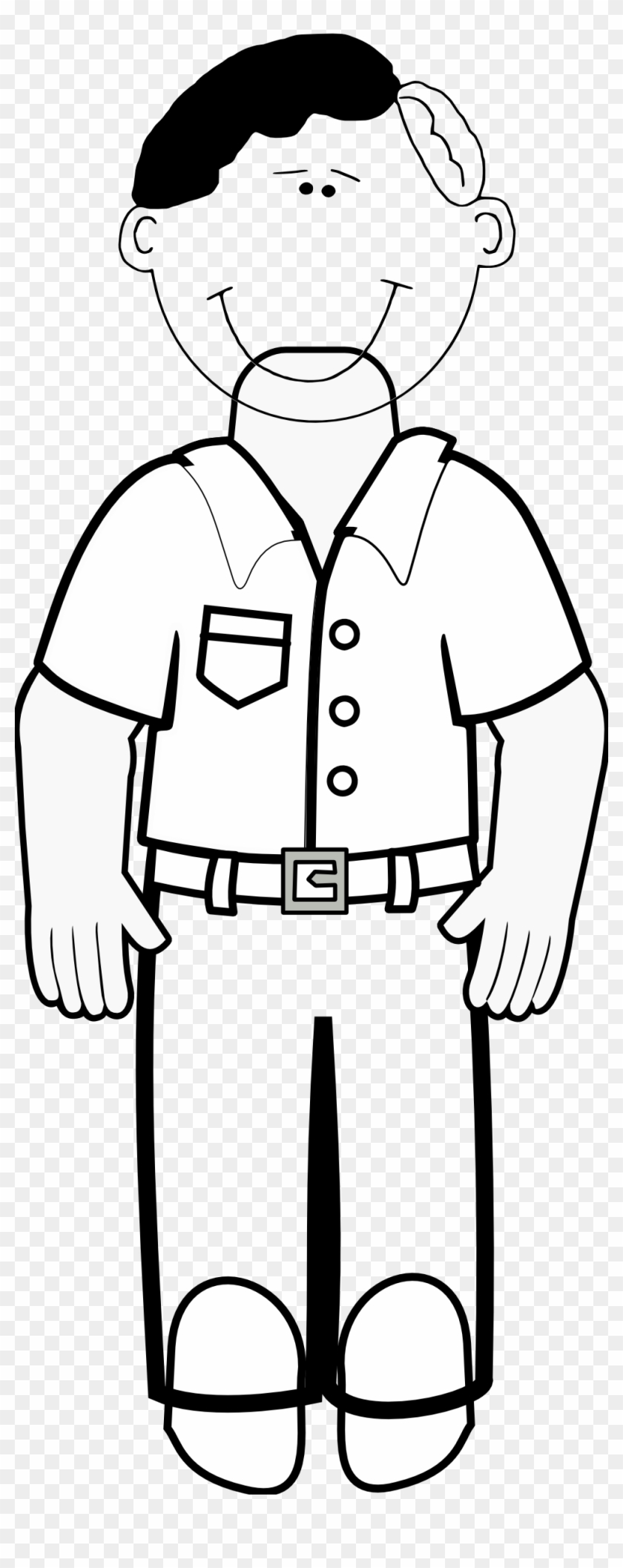 Monochrome Clipart Father - Clip Art Black And White Dad #19616