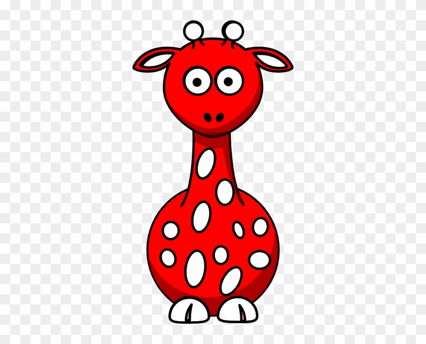 Red Giraffe Clip Art - Red Giraffe Clipart #19651