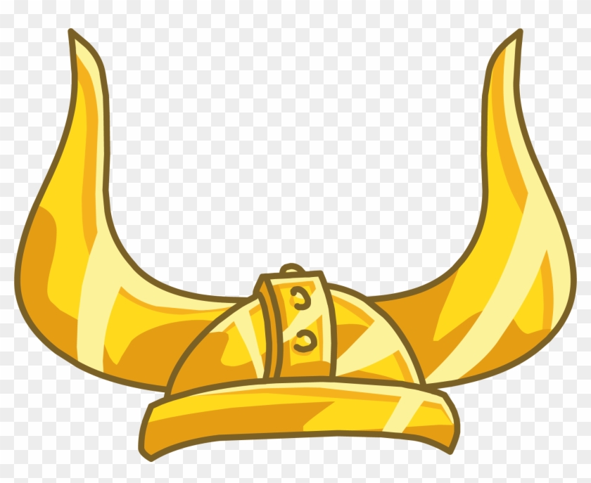 Horns Clipart Vikings - Club Penguin Gold Viking Helmet #19760