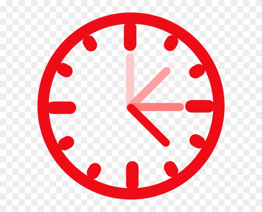 Awesome Clock Clip Art At Vector Clip Art - Clock Clip Art Red #19831