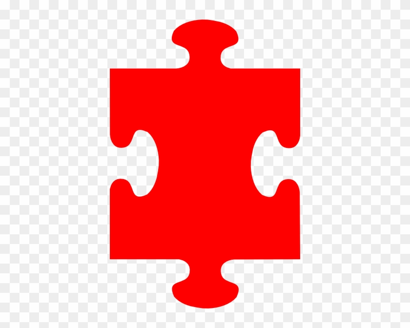 Puzzle Piece Red Clip Art At Clker - Early Years Foundation Stage #19856