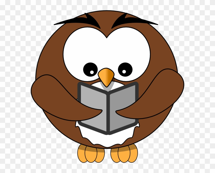 Book Clip Art - Owl Holding Book Clip Art #19866