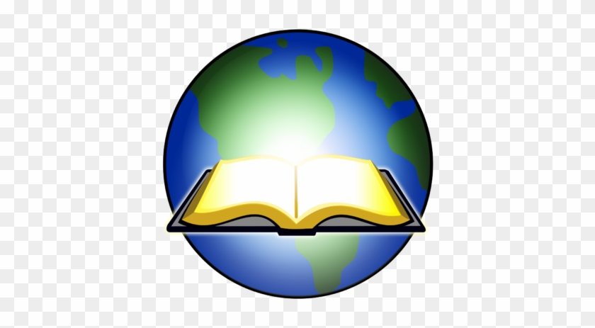 Image Open Bible Glowing Before Earth Clip Art And - Open Bible Clip Art #19877