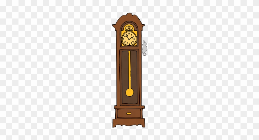 Clock Clipart Grand Father - Grandfather Clock Cartoon #19943