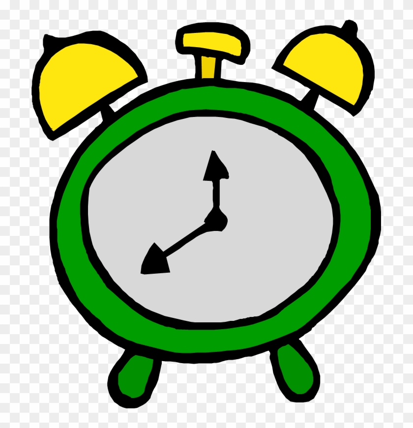 Webster On The Web - Clip Art Green Clock #19951