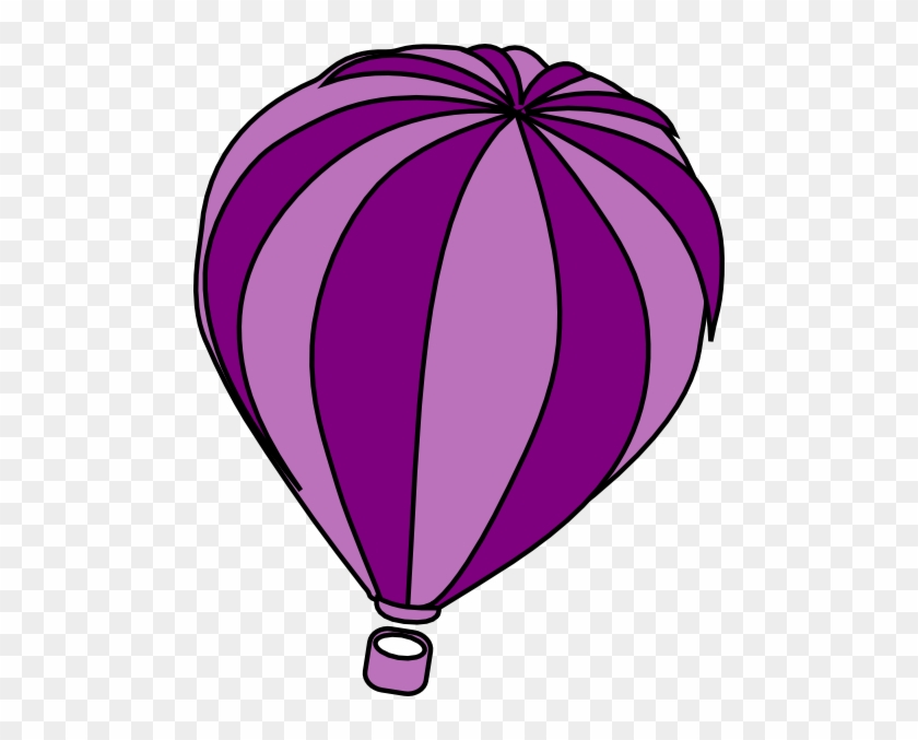 Hot Air Balloon Purple Clip Art At Clker - Purple Hot Air Balloon Clipart #19969