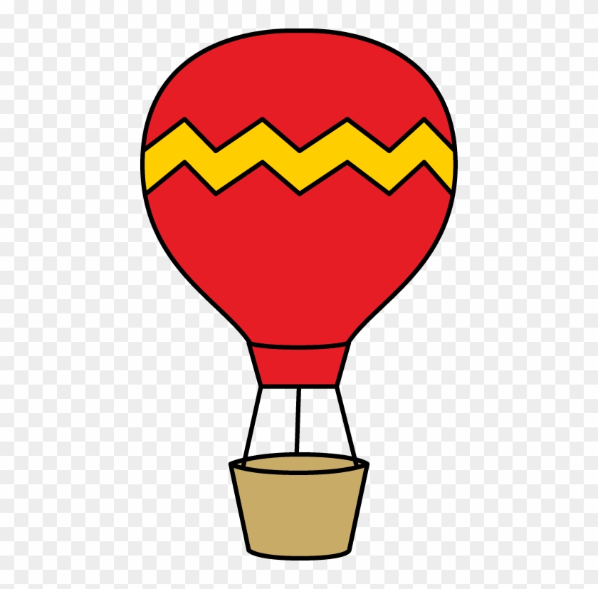 Red And Yellow Hot Air Balloon - Hot Air Balloon Clipart #19974