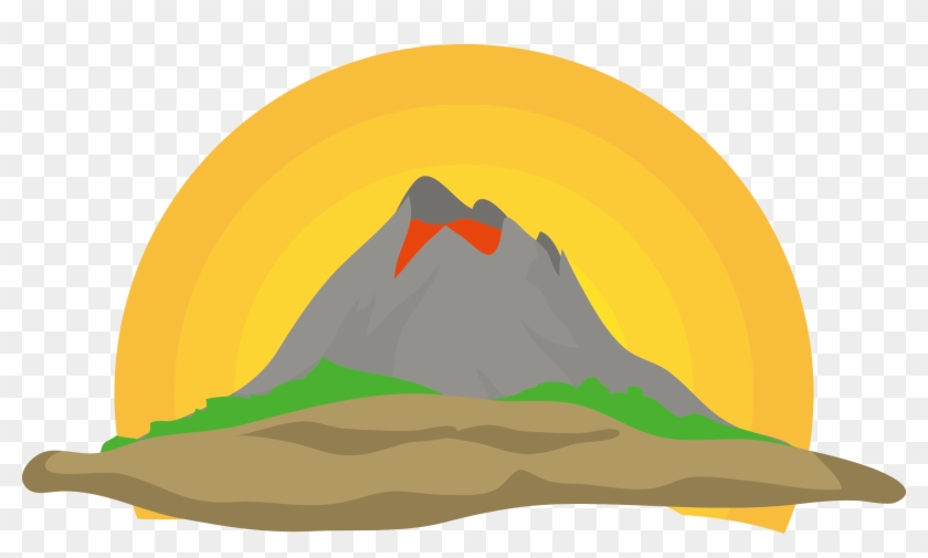 Clipart Startling Volcano Clip Art Euclidean Vector - Clip Art #20097