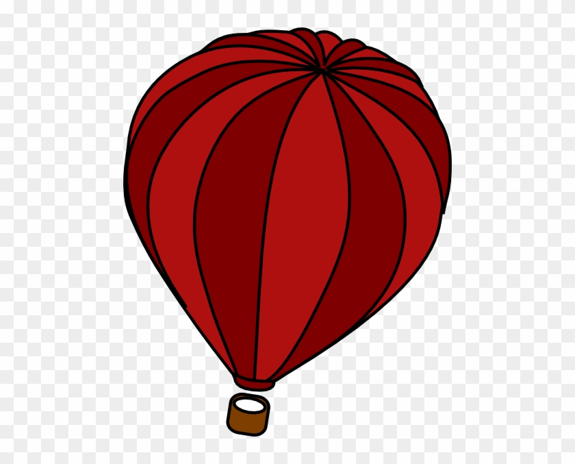 Hot Air Balloon Red Clip Art - Ghost Buster #20102