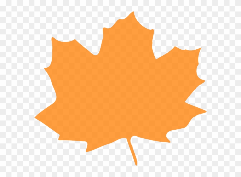Leaves Clipart Orange Leaf - Orange Fall Leaf Clip Art #20176