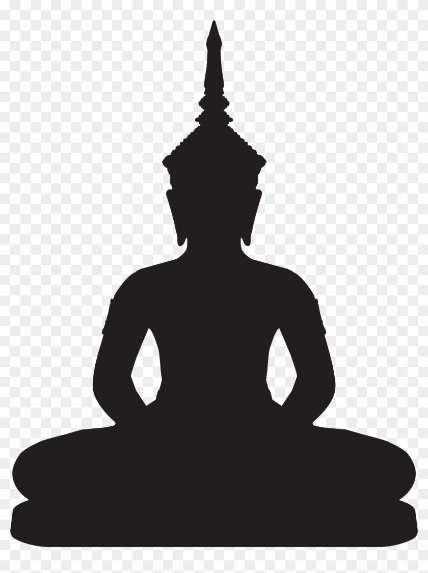 Buddha Statue Silhouette Png Clip Art - Buddha Statue Silhouette Png Clip Art #20231