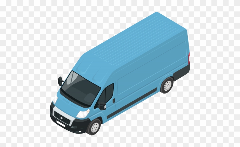 Blue Van Png Clip Art - Compact Van #20279