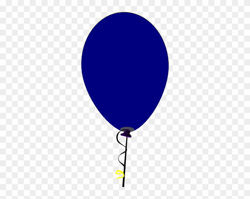 Balloon Clipart Dark Blue - Navy Blue Balloon Clip Art #20371