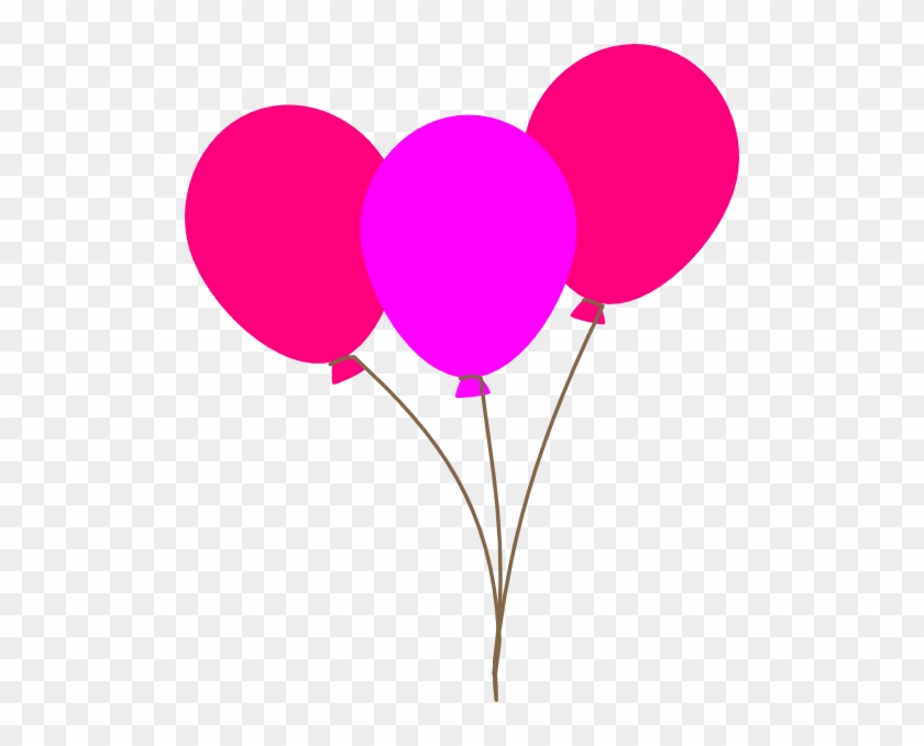 Pink Balloons Clipart Clip Art At Clker Com Vector - Clip Art Pink Balloons #20372