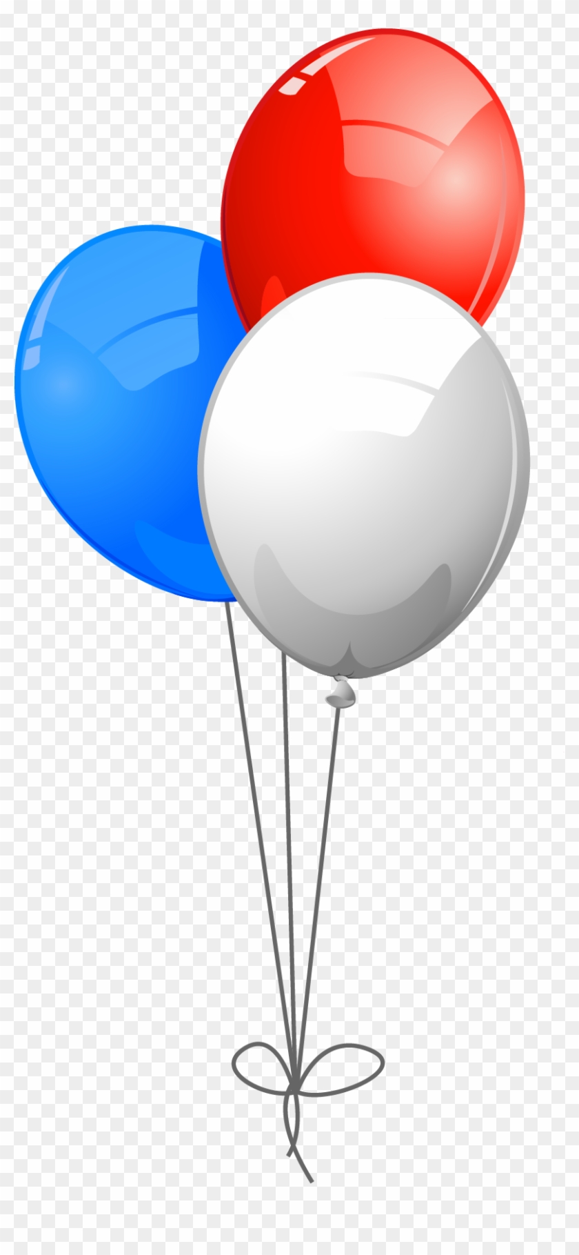 Usa Colors Balloons Png Clipart - Red White Blue Balloons #20425