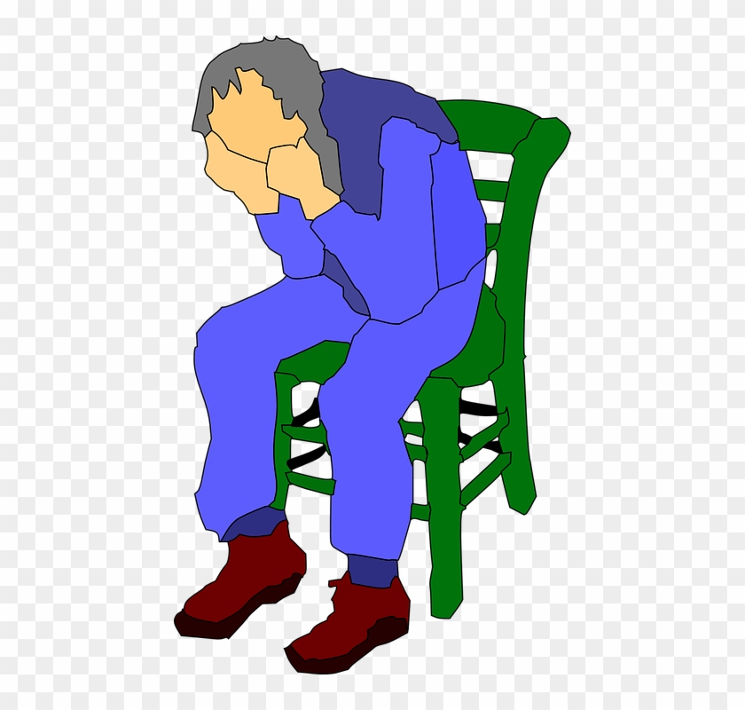 Man Sitting On A Chair Clip Art At Clker - Sitting In A Chair Clipart #20487