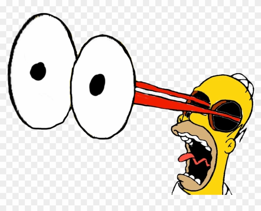 Homer Simpson's Eyes Popping Out By Darthraner83 - Cartoon Eyes Popping Out  - Free Transparent PNG Clipart Images Download
