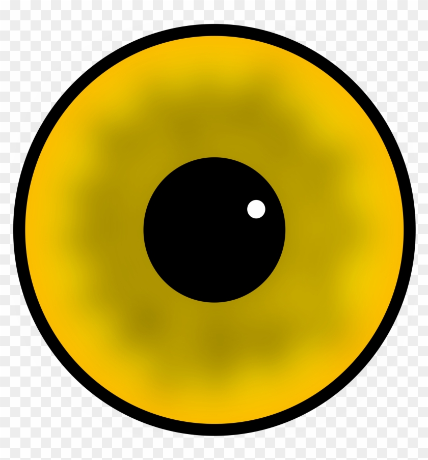 Big Cartoon Eyes Eyeball Clipart Eye Injury Pencil - Yellow Eye Png #20499