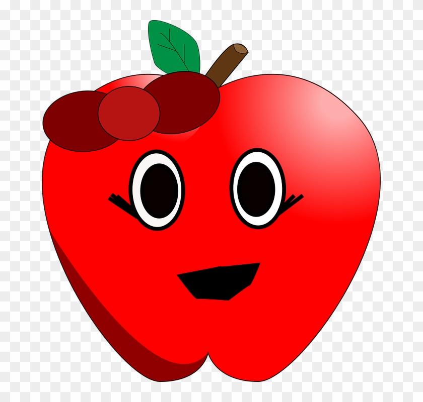 Apples Clip Art - Apple Clipart With Eyes #20512