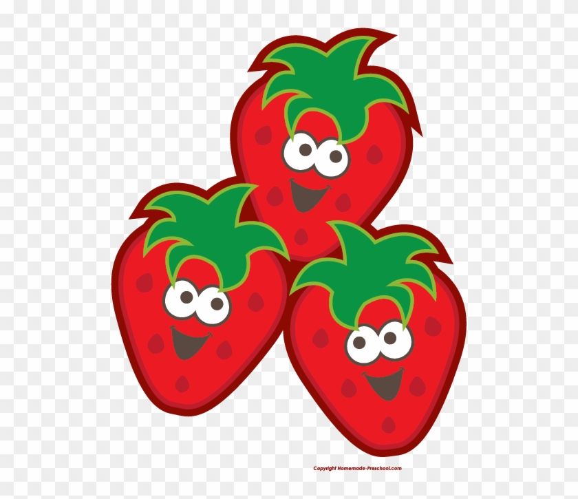 Free Fruit Clipart - Happy Strawberry Png #20523
