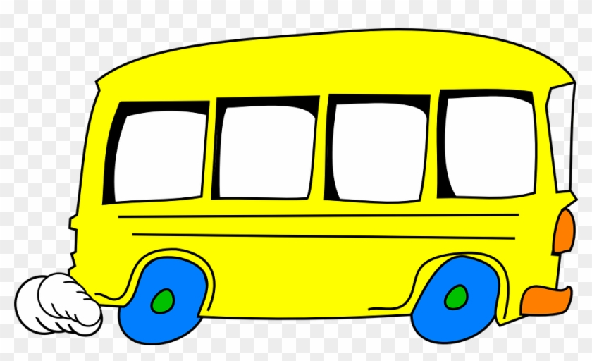 Schoolbus Yellow Driving Cartoon Vehicle T - รูป รถ การ์ตูน #20534