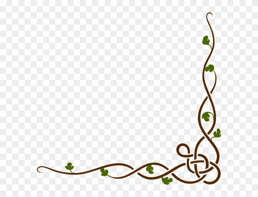 Woodland Border Clip Art At Clker Com Vector Online - Vine Border Clipart #20559