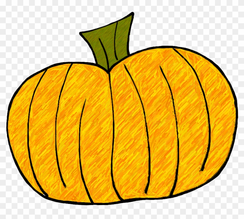 Free Pumpkin Clipart - Cute Easy Pumpkin Doodle #20658