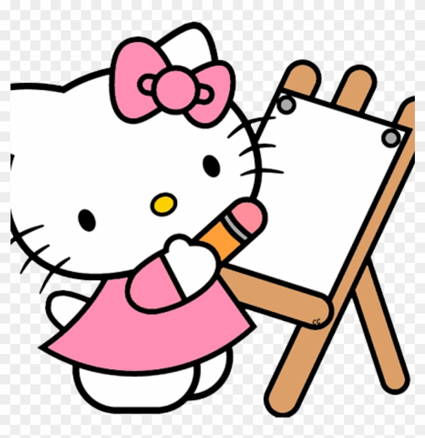 Kitty Clipart Hello Kitty Clip Art Cartoon Clip Art - Hello Kitty Coloring Pages #20657