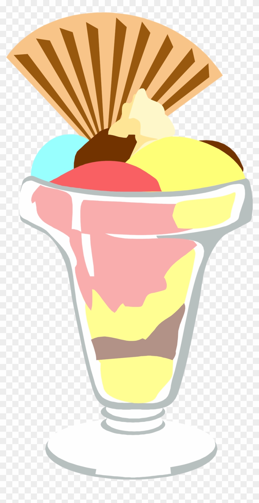 Free Clip Art Ice Cream Sundae Clipart - Ice Cream Sundae Clipart Transparent #20670