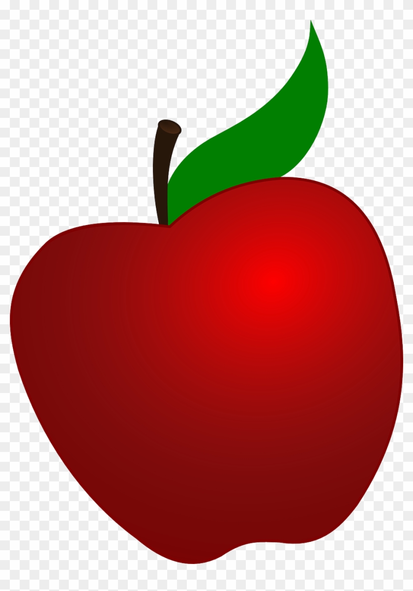 Apple Clip Art Clip Art Of A Red Apple With A Green - Snow White Apple #20693