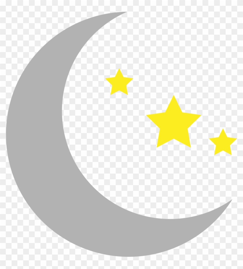 Smiley Moon Clip Art Misc Clipart - Moon And Stars Clipart #20699