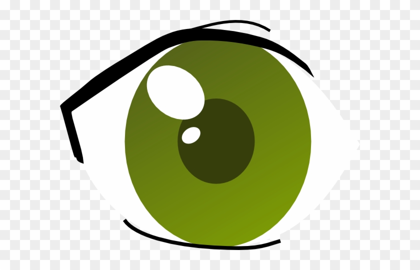 Green Eye Manga Searching Clip Art At Clker - Manga Clipart #20720