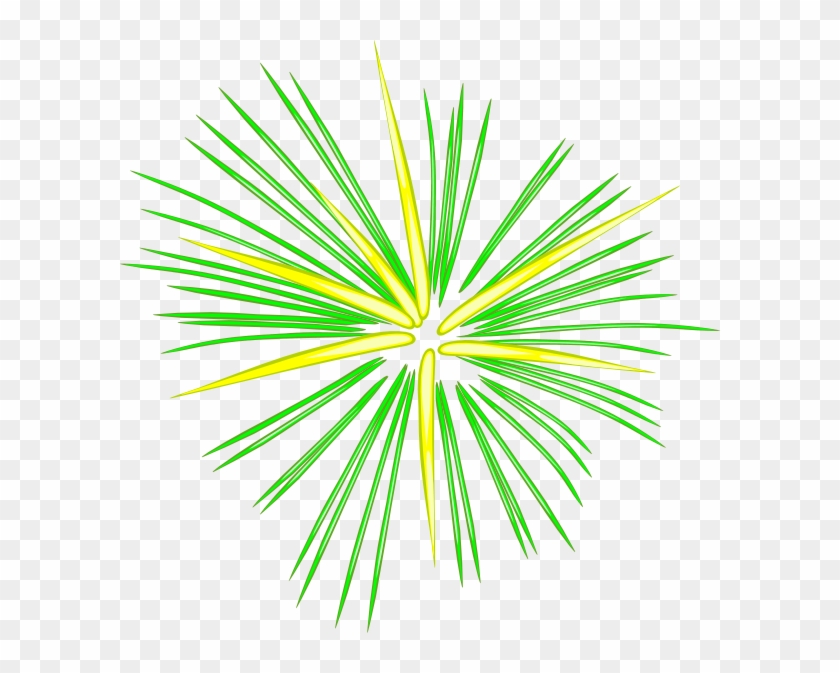 Large Green Fireworks Clip Art At Clker Com Vector - Transparent Background Fireworks Clipart #20739