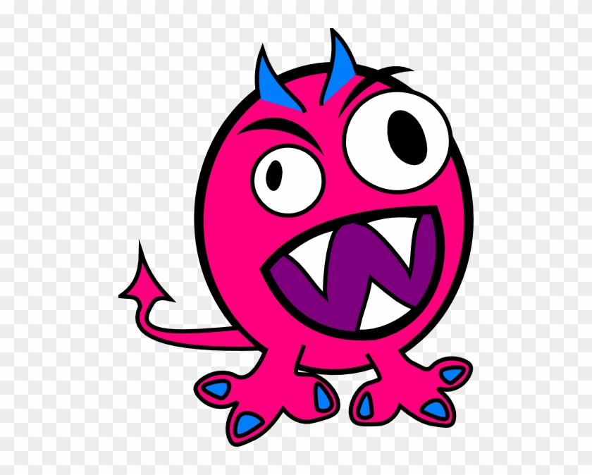 Wallpaper Clipart Monster - Pink And Blue Monster #20767