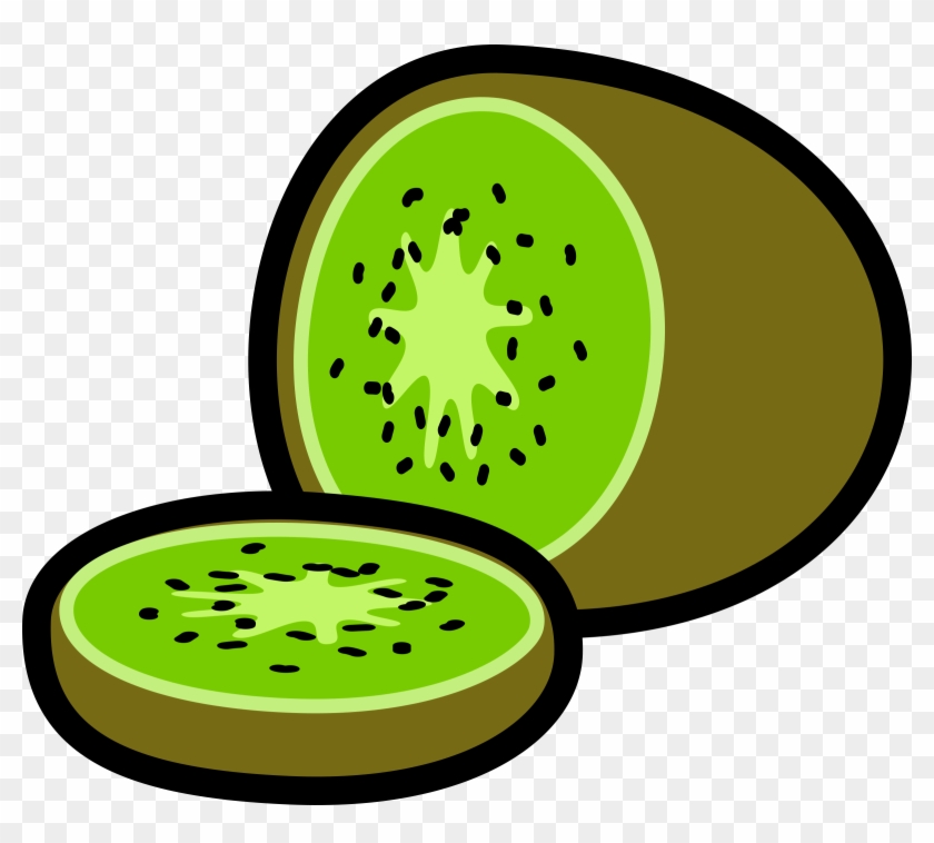 Fruits And Vegetables Border Clipart - Kiwi Cartoon #20803