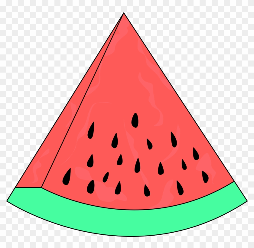 Watermelon Clip Art Fruit - Fatia De Melancia Desenho #20810